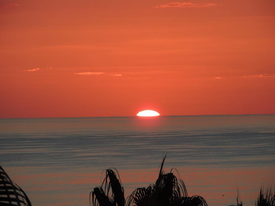 Sonnenaufgang vom Balkon aus Hotel Paradis Palace