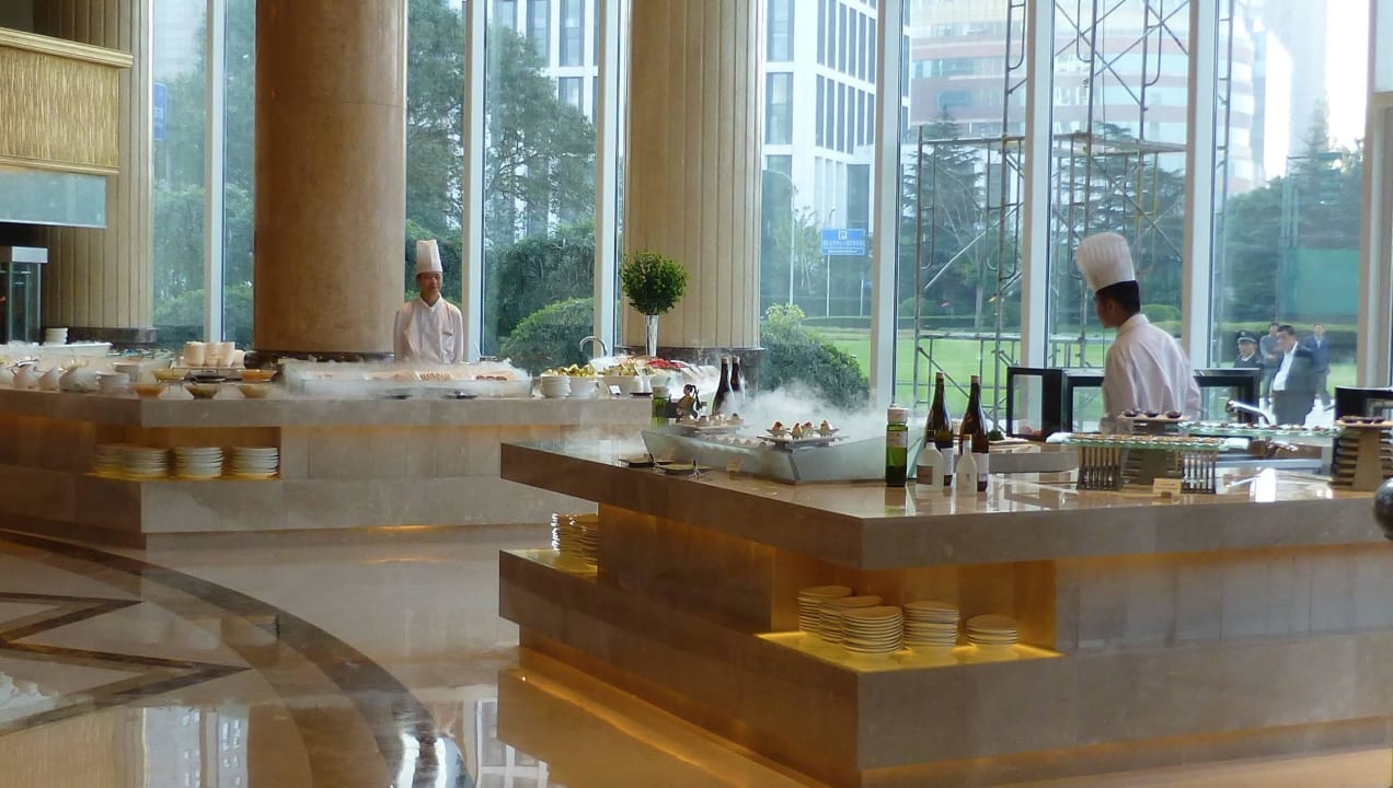 Wunderbare Auswahl beim Frühstück Oriental Riverside Bund View Hotel Shanghai