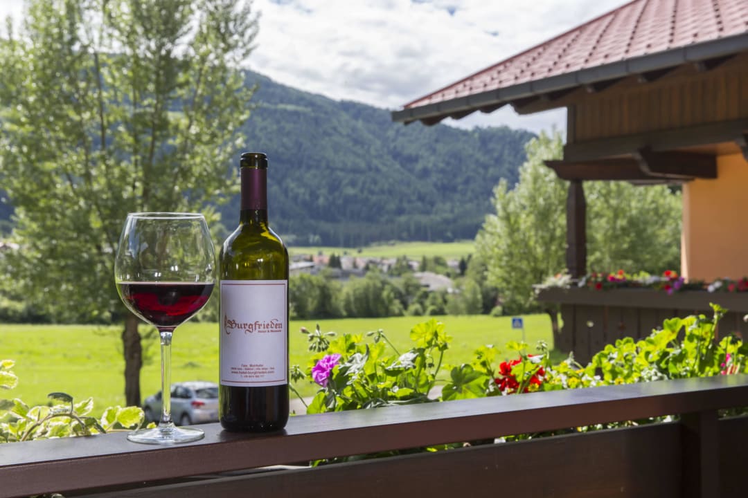 Ausblick Gartenseitig Hotel Burgfrieden