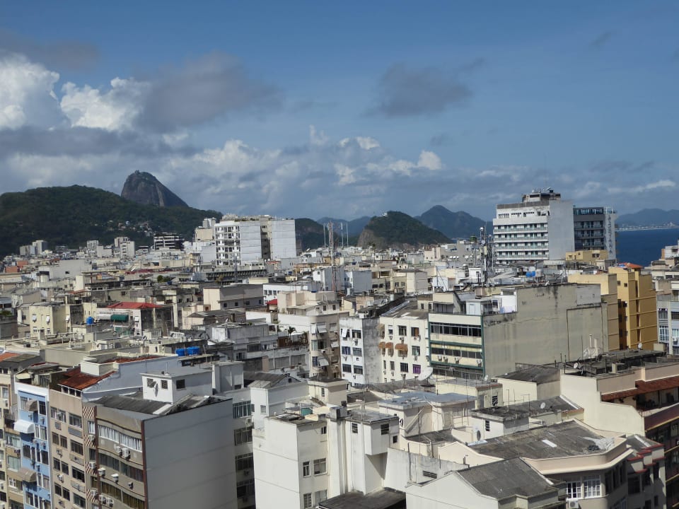 Terrassenausblick Hotel Augustos Copacabana