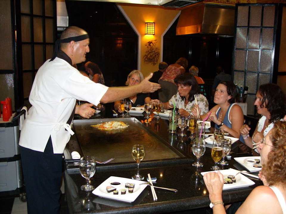 Showeinlage im Japanisches Restaurant Playa Costa Verde