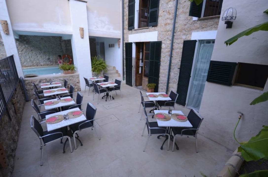 Terrasse mit grandiosem Blick Fornalutx Petit Hotel