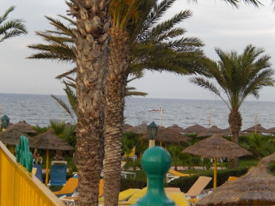 Ausblick zum Strand Houda Golf & Beach Club