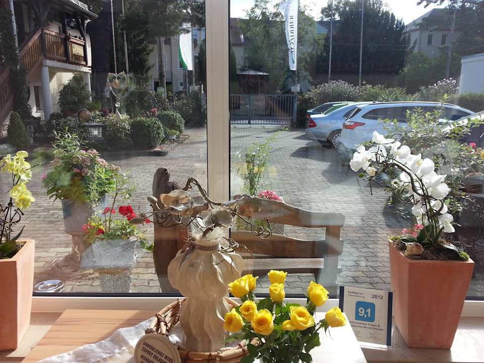 Blick auf Parkplatz Alttolkewitzer Ferien- & Privatzimmer