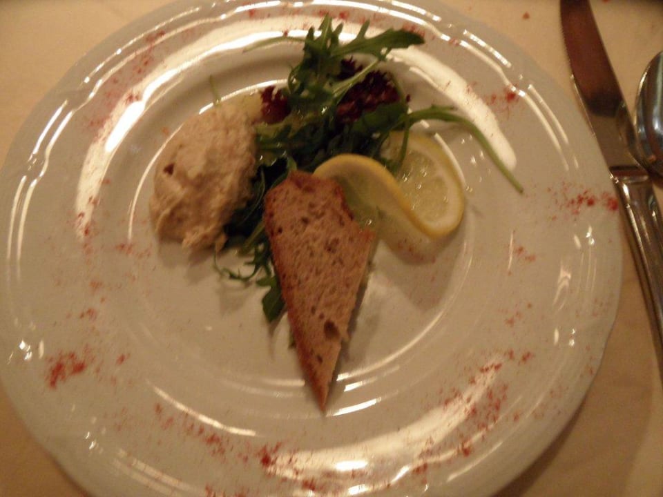 Vorspeise beim Abendessen Hotel Kristall