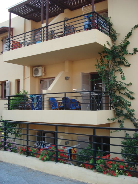 Unser Apartment unten rechts Hotel Latania Apartments