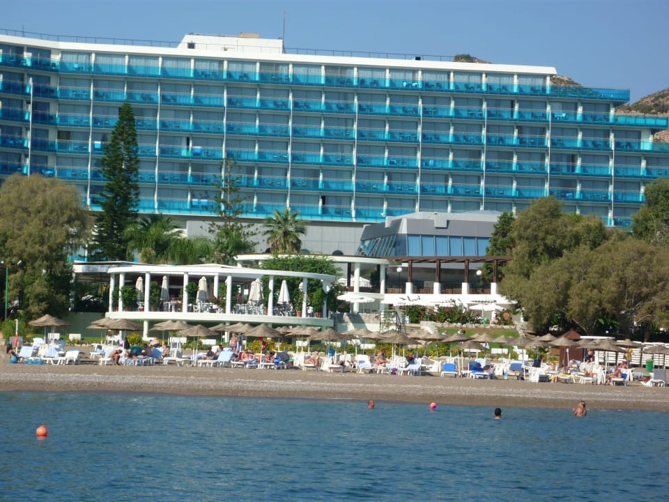 Blick vom Tretboot Hotel Calypso Beach