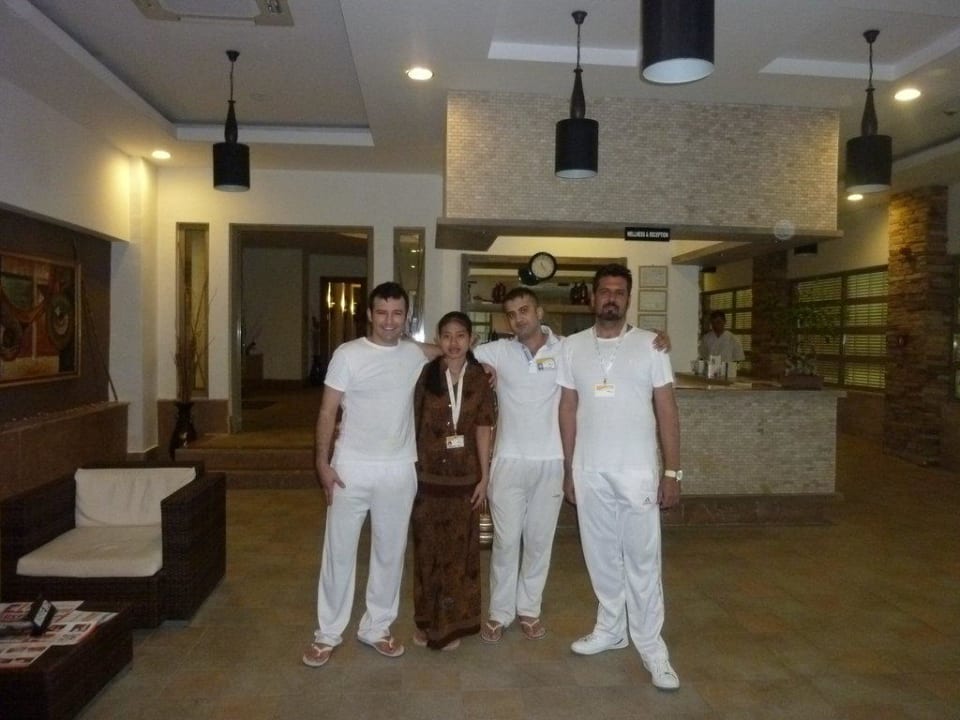 Mitarbeiter des Wellness-Bereiches Alba Queen Hotel