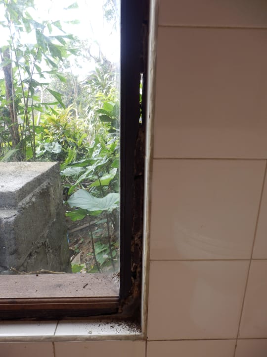 Badezimmerfenster Hotel Tjampuhan