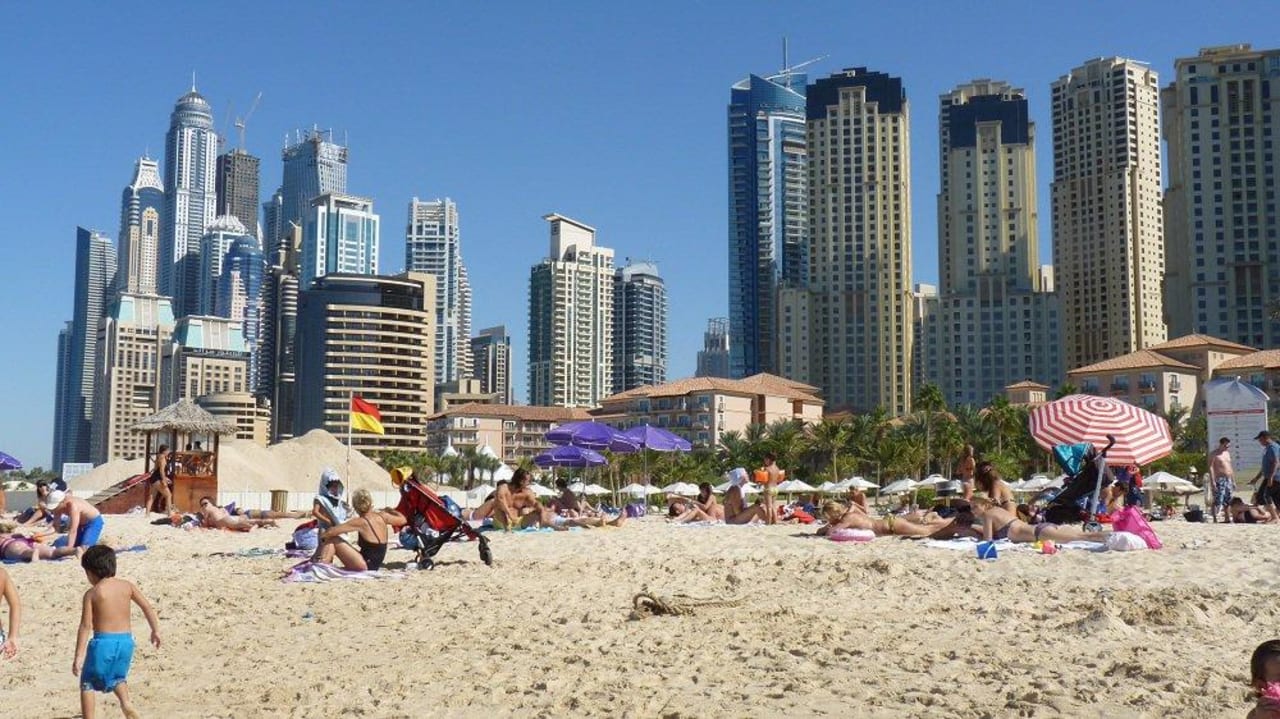 Vom Strand Höhe Ritz-Carlton Hotel Le Royal Méridien Beach Resort & Spa Dubai