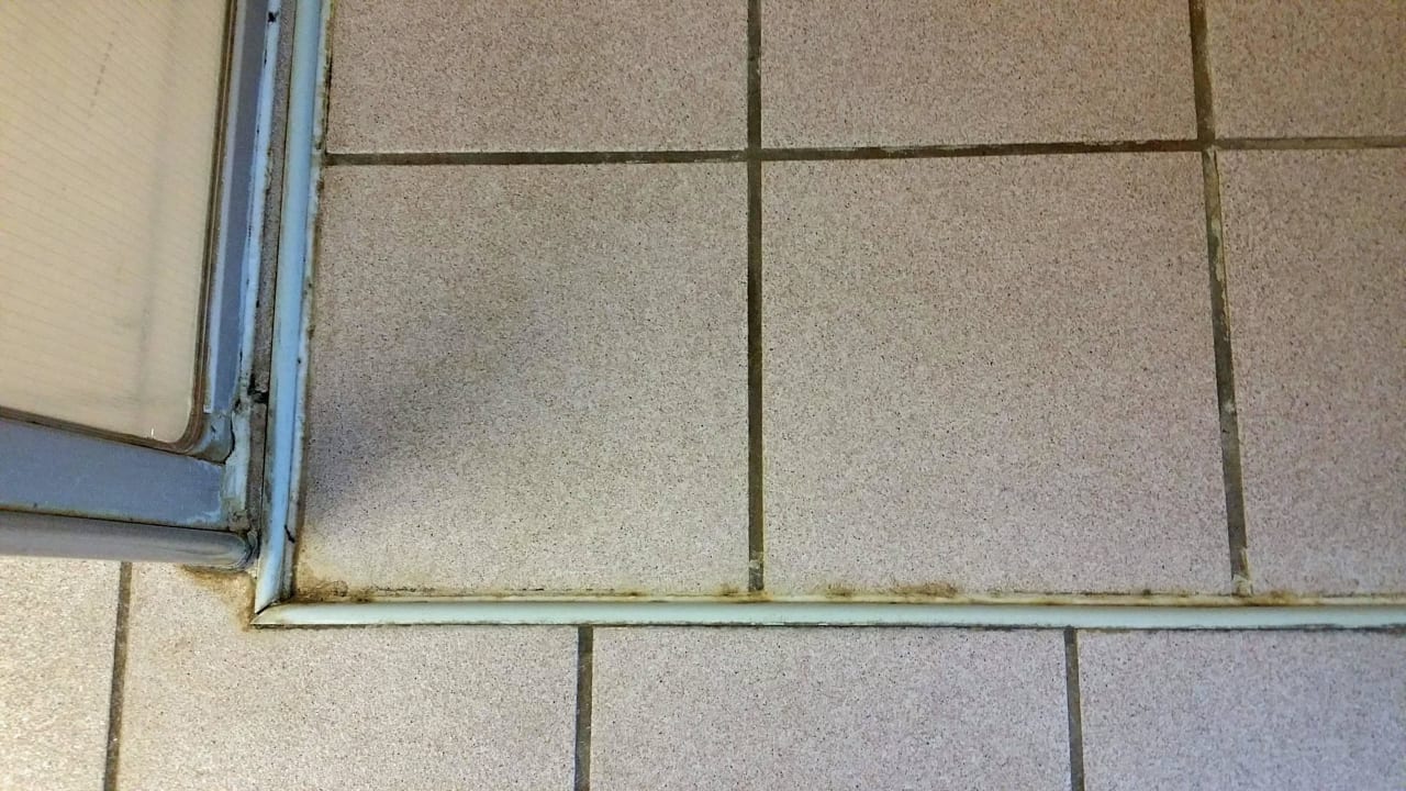 Schimmelige Duschfuge Hotel Tulip Inn Leiderdorp