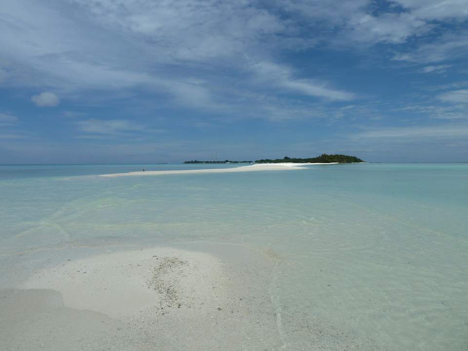 Blick auf die Insel Kuramathi Maldives