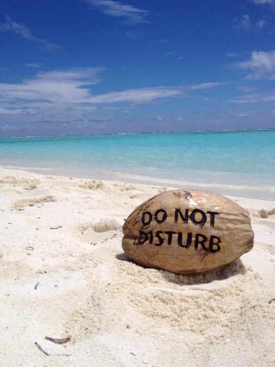 Bitte nicht stören;-) Meeru Maldives Resort Island
