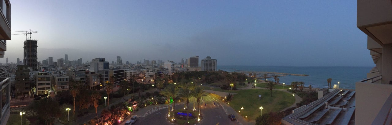 Zimmerausblick Hilton Tel Aviv