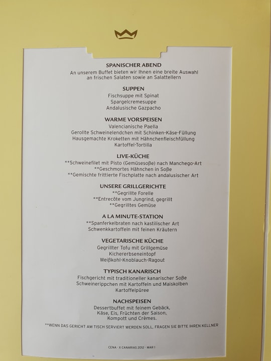 Gastro Hotel Riu Palace Maspalomas Adults Only