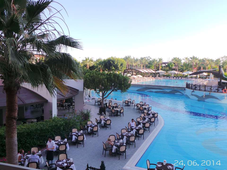 Ansicht von der Terrasse aus! Aydinbey Kings Palace & Spa