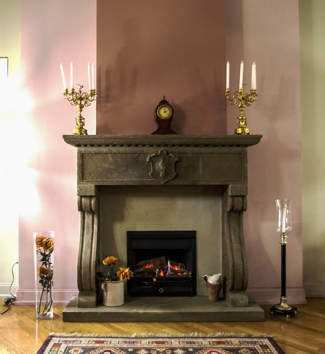 Fire place hall Hotel San Luca Palace