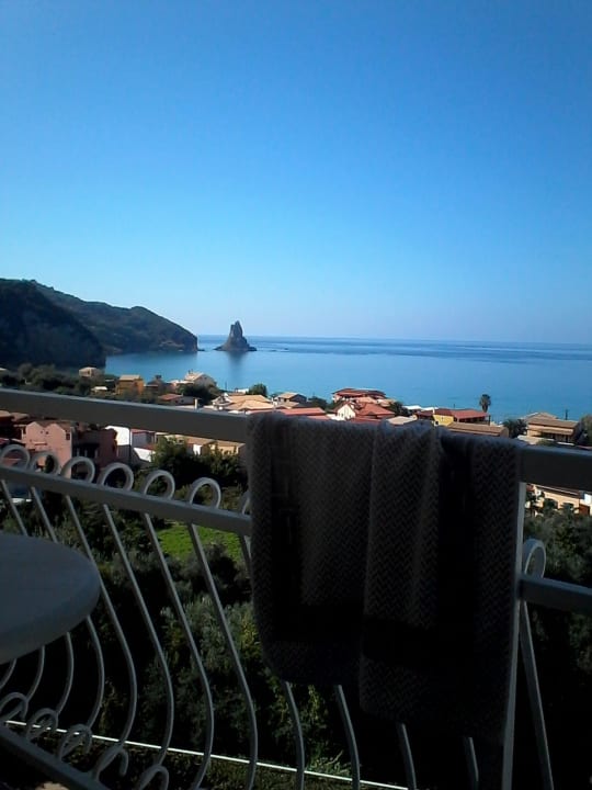 Blick von balkon Golden Nests Apartments