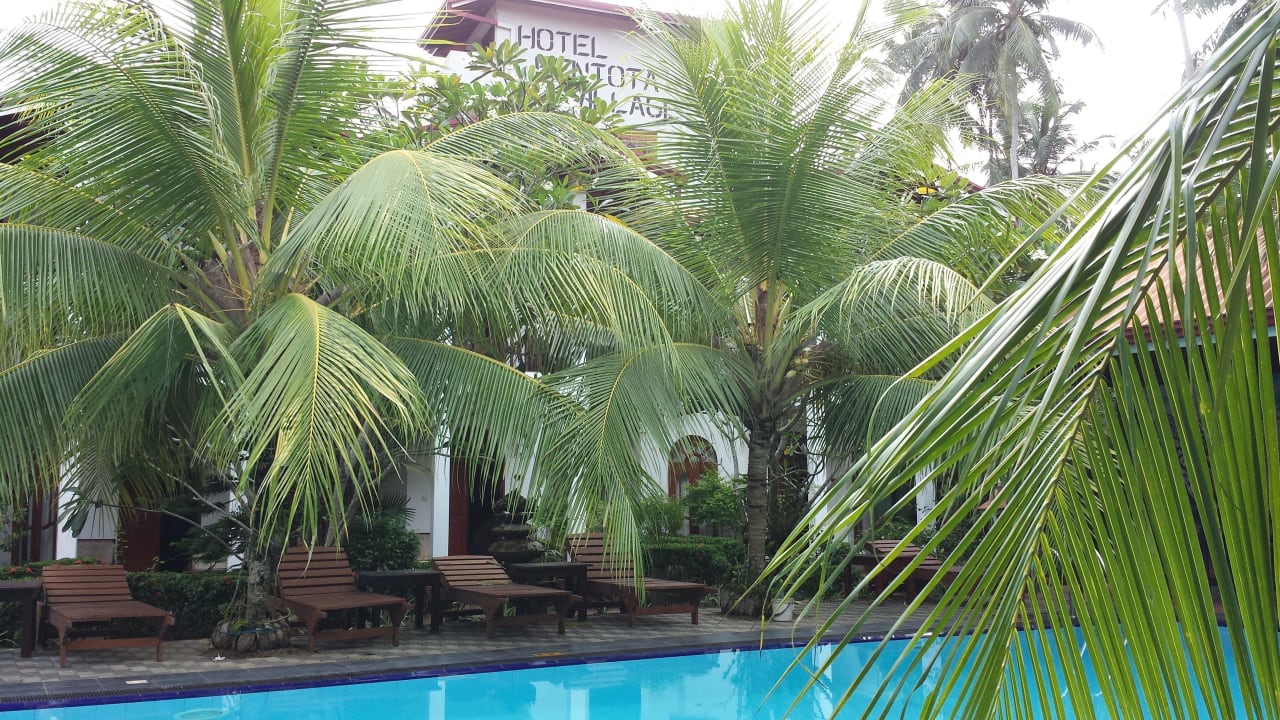 Ausblick von unserem Zimmer Hotel Bentota Village