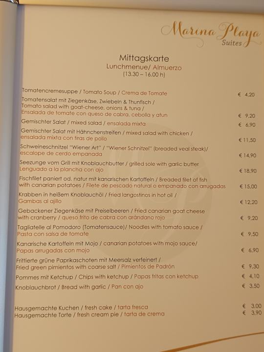 Gastro Marina Playa Suite Hotel