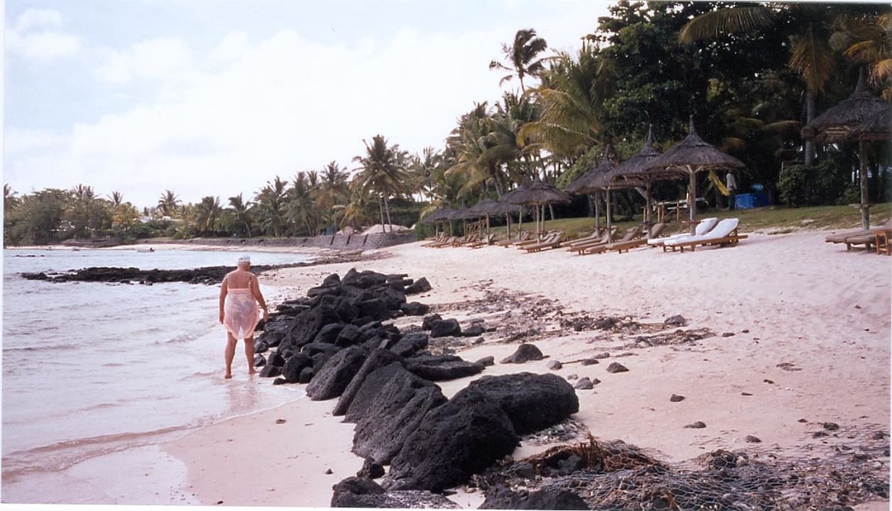 Strand vor der Villa, sturmgeschützt, schmal One&Only Le Saint Géran
