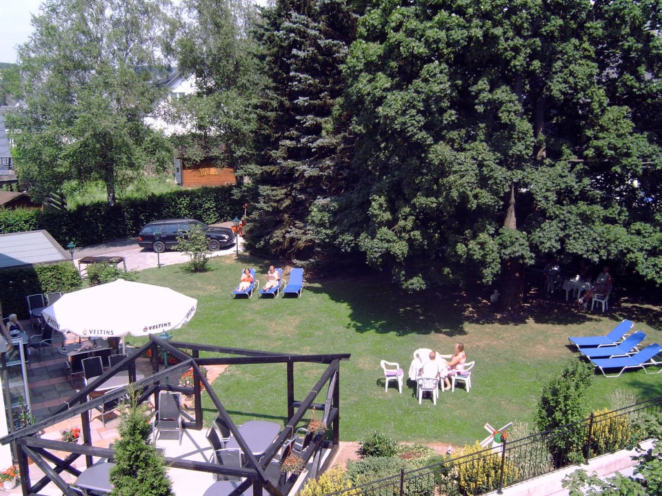 Unsere Gartenanlage Hotel Zum Kreuzberg