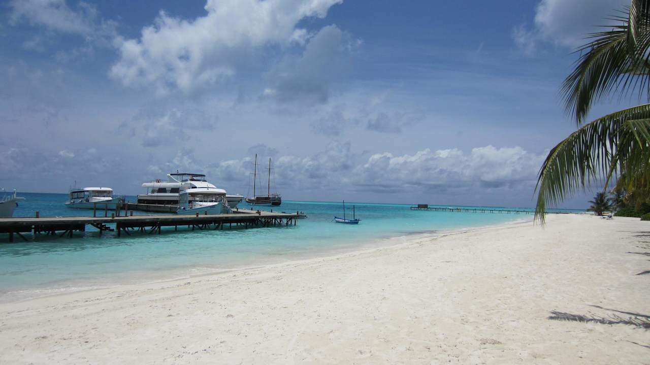 Anlegestelle Meeru Maldives Resort Island