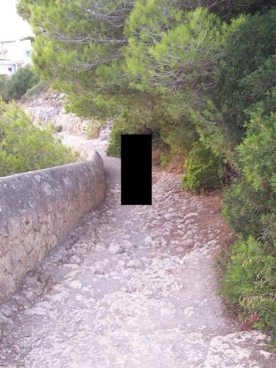 Weg zum Strand blau punta reina