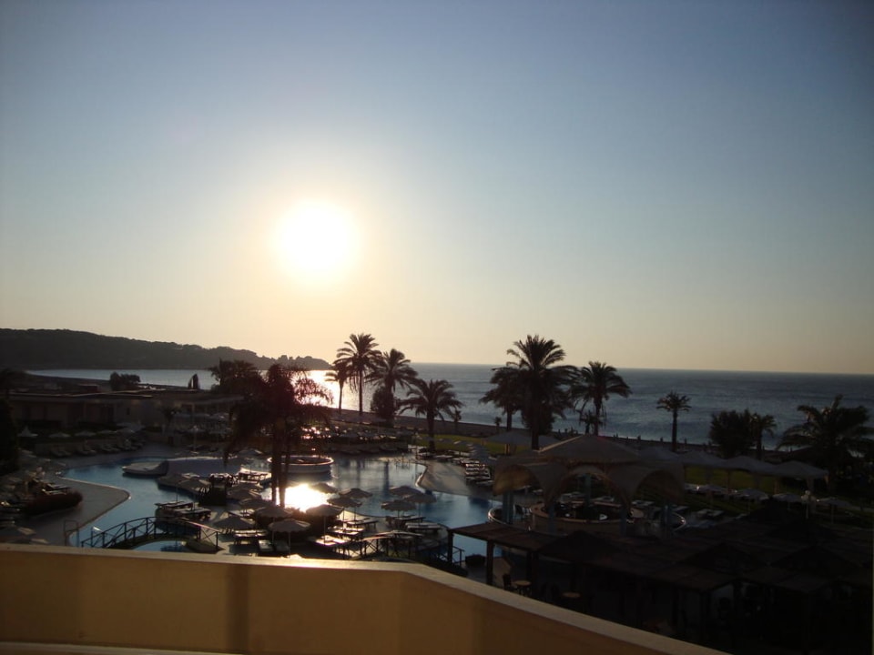 Ausblick vom Balkon unseres Zimmers Rodos Palladium Leisure & Wellness