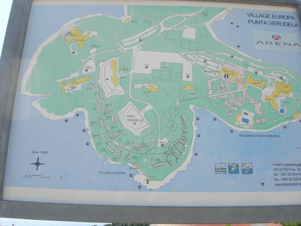 Lageplan Anlage Park Plaza Verudela Pula