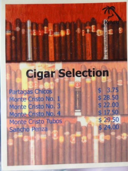 Cigar Selection Kuredu Kuredu Island Resort & Spa