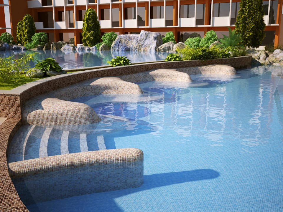Der Pool ist schon fertig! Nessebar Beach Hotel