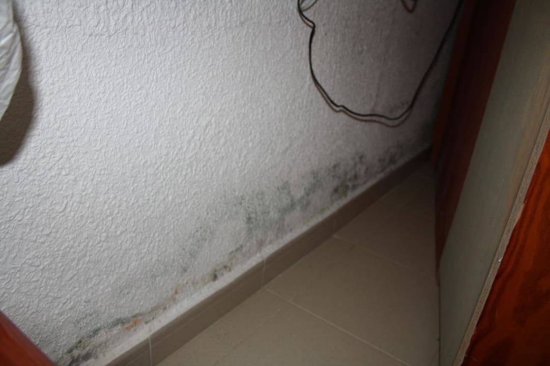 Schimmel hinter der TV-Kommode (Zimmer 415) Flipflop Cala Romantica