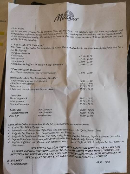 Gastro HVD Clubhotel Miramar