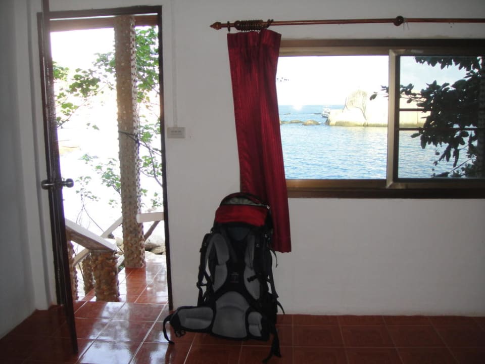 Blick aus dem Bungalow Mountain Reef Beach Resort