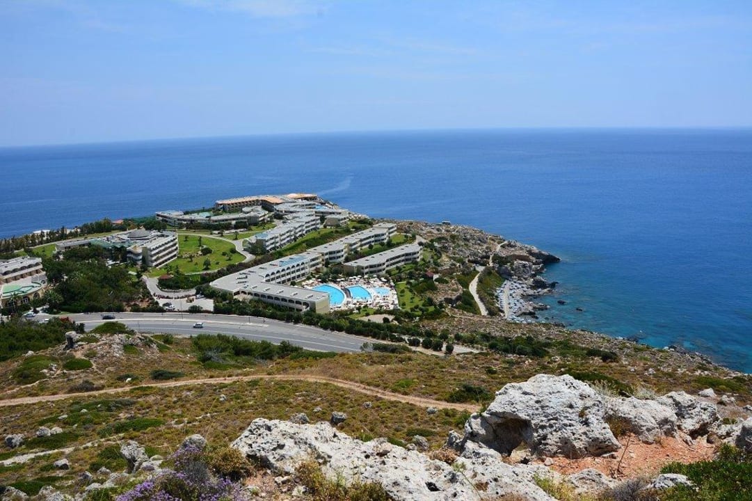 Hotel von oben... Hotel Kalithea Horizon Royal