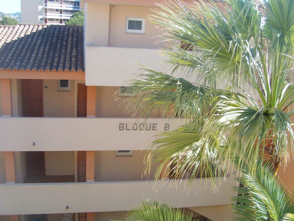 Von Block A 4 Etage blick zum Garten Valentin Somni Hotel & Suites