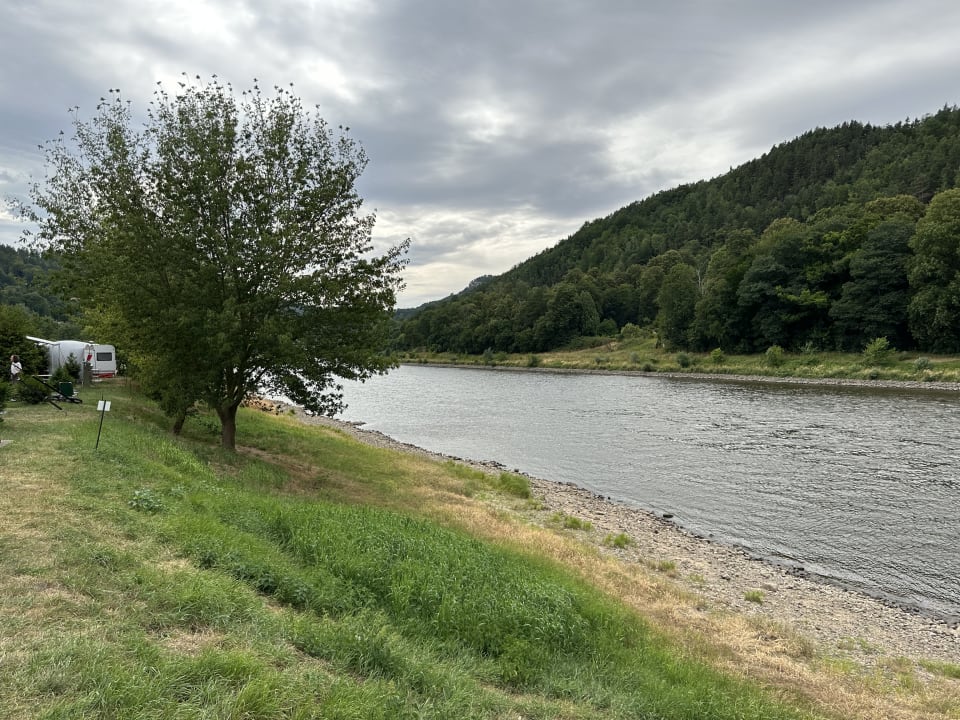 Ausblick Camping am Treidlerweg