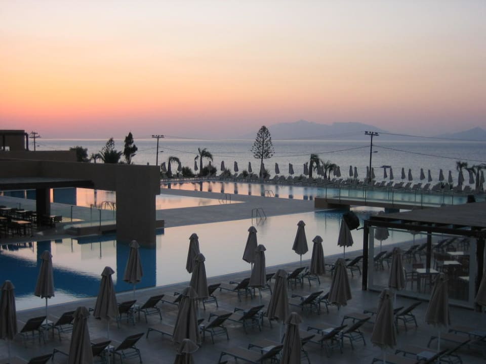 Sonnenuntergang vom Balkon Atlantica Mikri Poli Kos