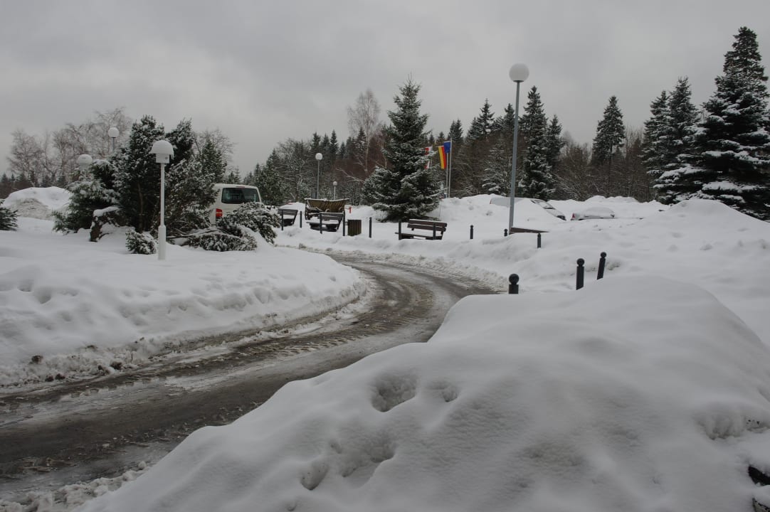 Zufahrt AHORN Panorama Hotel Oberhof