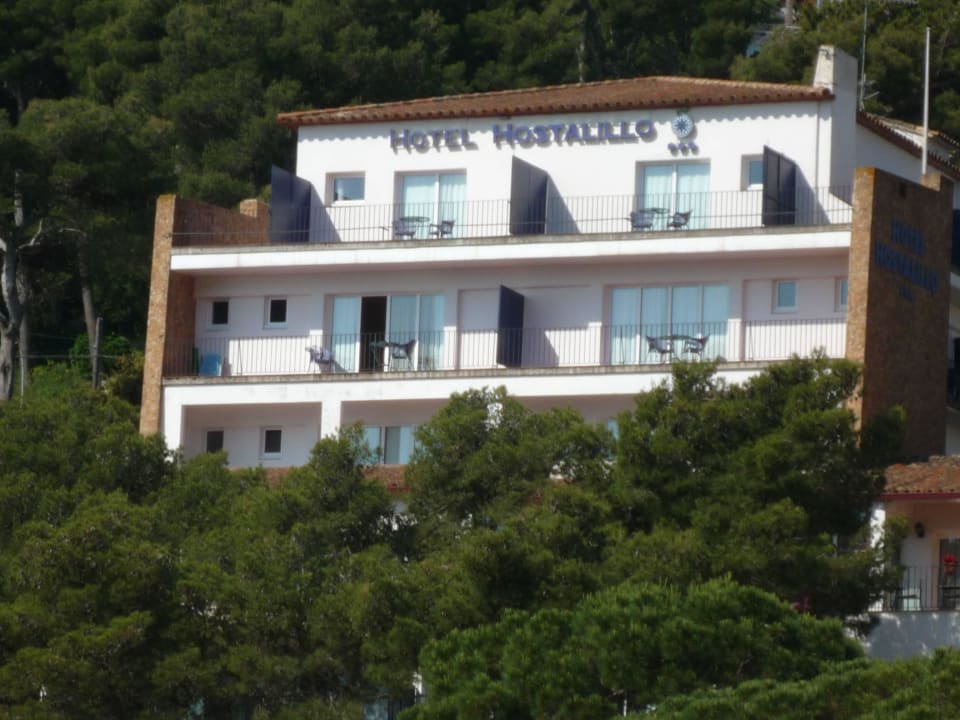 Vista desde playa Hotel Hostalillo Tamariu