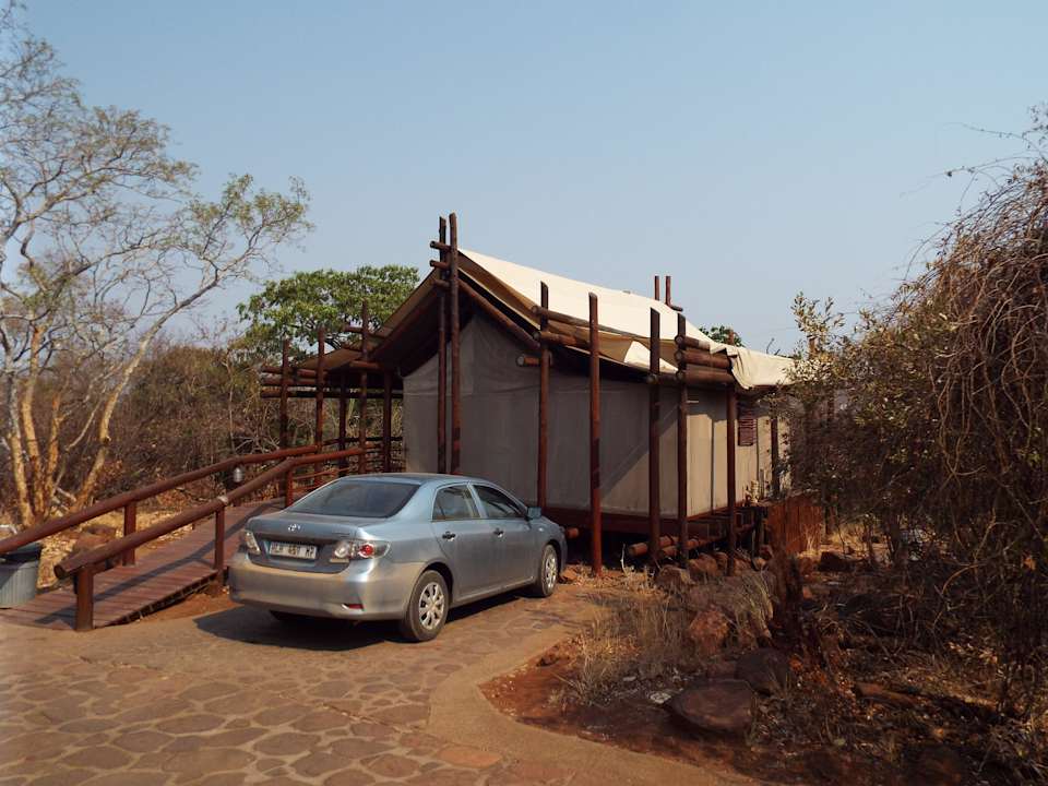 Zelt mit Parkbucht Punda Maria Rest Camp