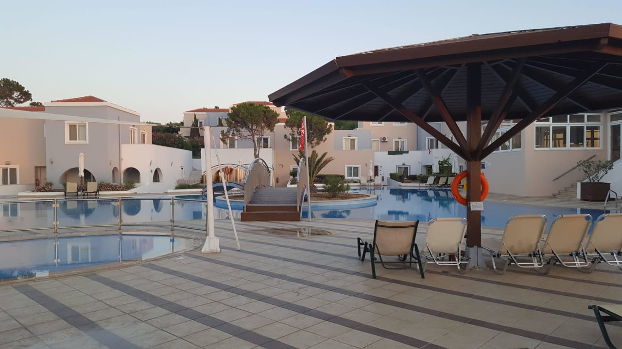 Pool am Strand Atlantica Marmari Palace