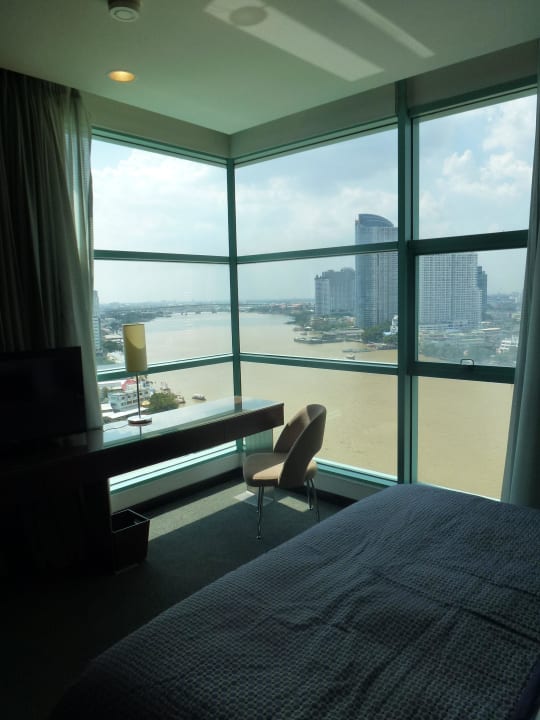 Blick aus Schlafzimmer Chatrium Hotel Riverside Bangkok