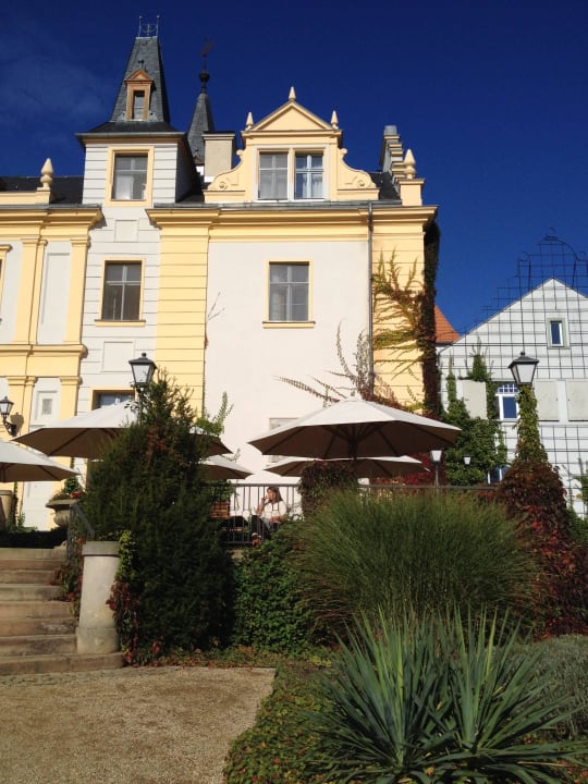Blick Terasse Hotel Schloss & Gut Liebenberg