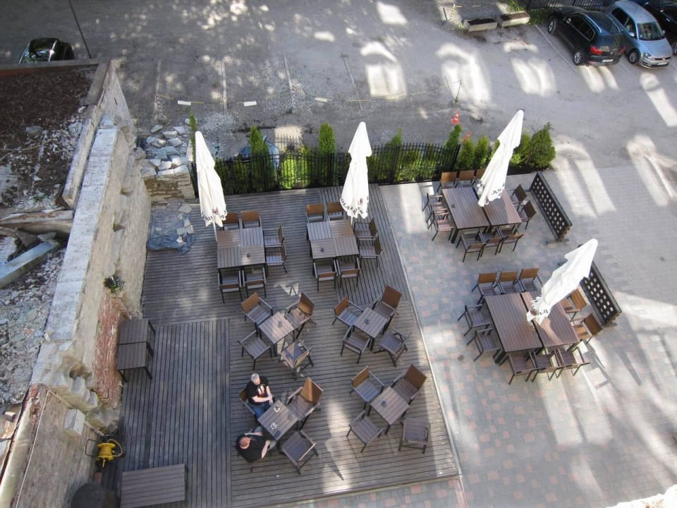 Terrace from Superior room #308 Hotel St. Barbara