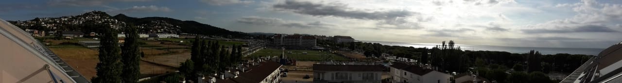 Panoramaausblick vom Balkon des 5. Stockes AQUA Hotel Onabrava & Spa