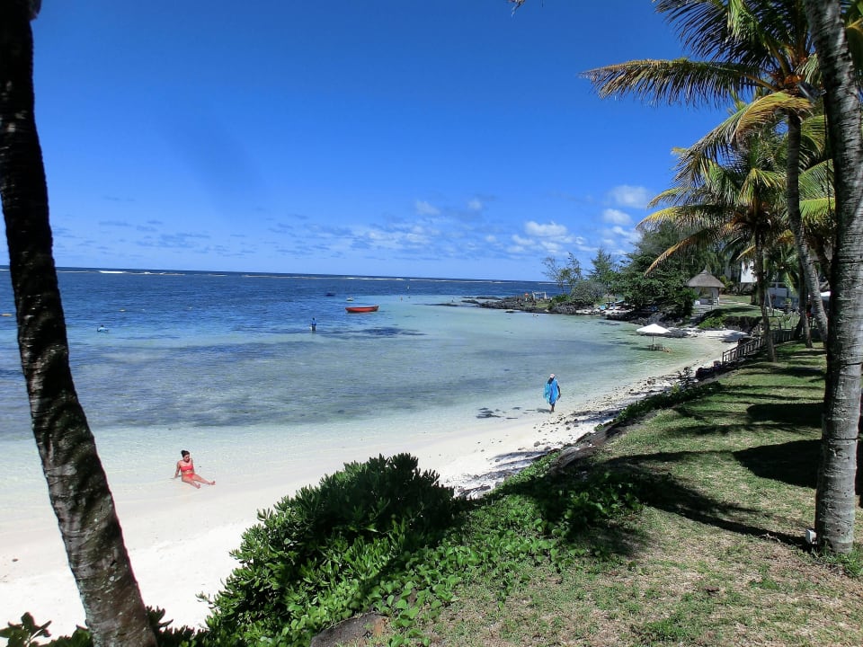 Kleiner Hotelstrand, Wasser nicht so toll Solana Beach Mauritius