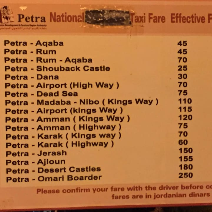 Taxifestpreise Petra Guest House Hotel