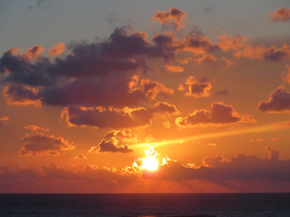 Sonnenaufgang um 7.15 Uhr Hotel Clumba